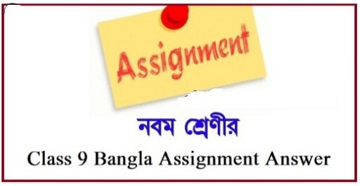 Class 9 Bangla Assignment Answer 2021