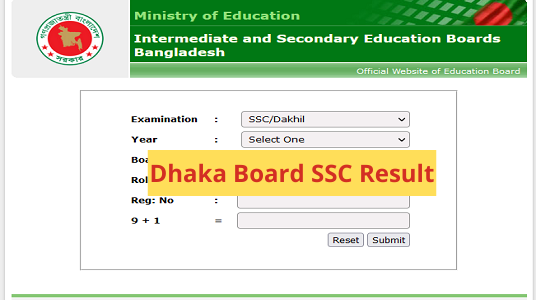 Dhaka Board SSC Result 2021