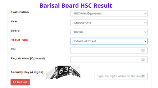 Barisal Board HSC Result 2023