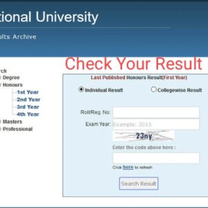 NU AC Honors 1st year result 2022