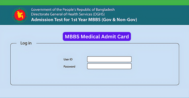 MBBS Medical Admit Card