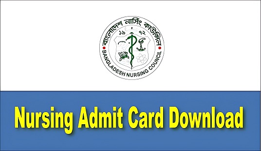 Nursing Admit Card 2023
